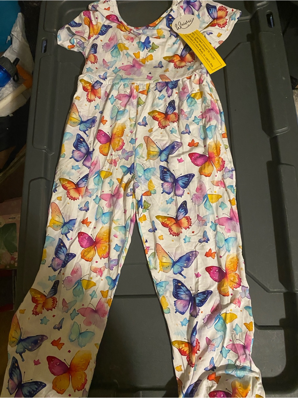 5/6 girls wide leg romper NWT